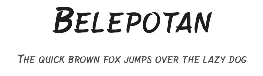 Belepotan by Locomotype — Script Handwritten Font