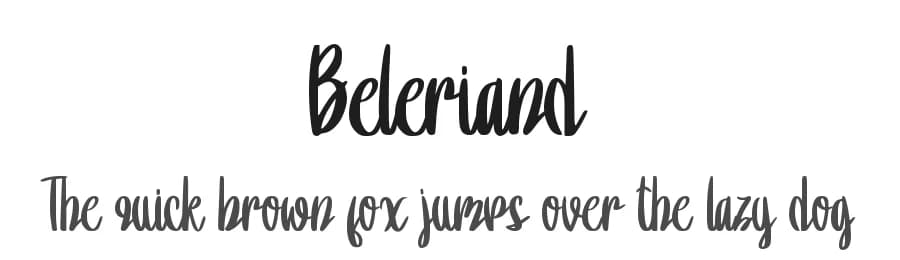 Beleriand by Typotopia Studio — Script Handwritten Font