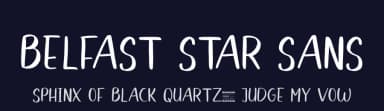 Belfast Star Sans by Fridaytype — Script Handwritten Font — thumbnail 2