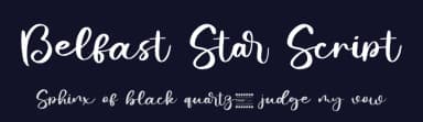 Belfast Star Script by Fridaytype — Script Handwritten Font — thumbnail 2