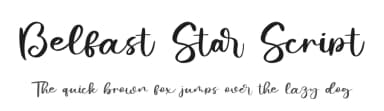 Belfast Star Script by Fridaytype — Script Handwritten Font — thumbnail 1