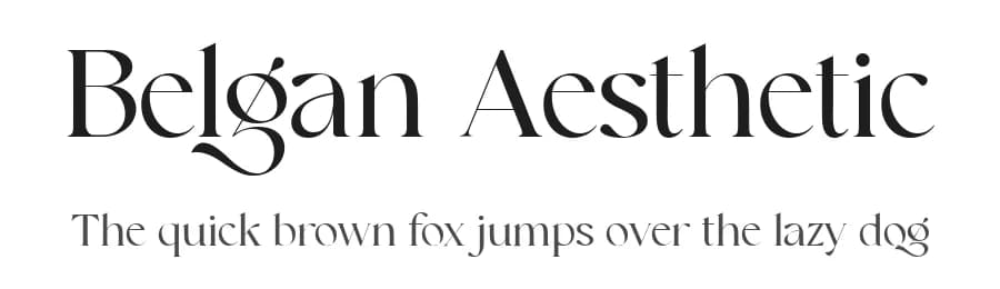 Belgan Aesthetic by Handpik — Serif Font