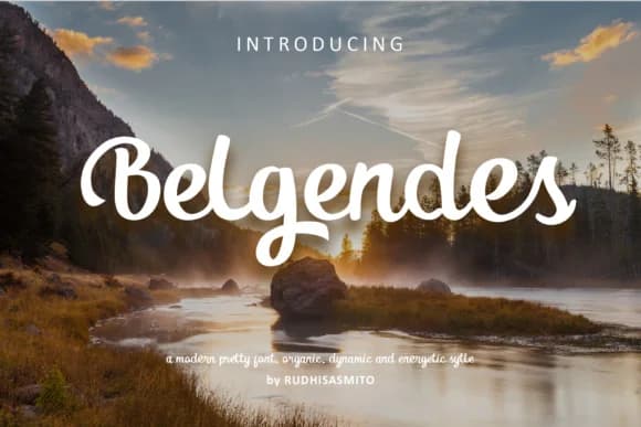Belgendes Font by rudhisasmito — Script Handwritten Font — preview 1