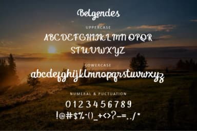 Belgendes Font by rudhisasmito — Script Handwritten Font — thumbnail 2