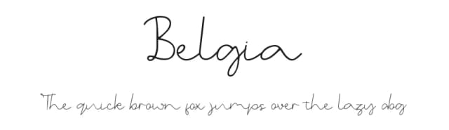 Belgia by Typotopia Studio — Script Handwritten Font