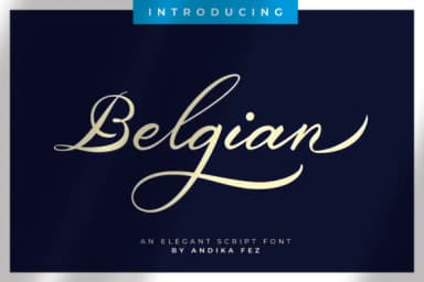 Belgian Signature Font by andikafez — Script Handwritten Font — thumbnail 1