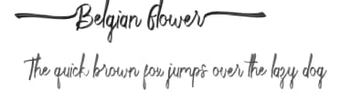 Belgian Flower by Calligraphy Fonts — Script Handwritten Font — thumbnail 1