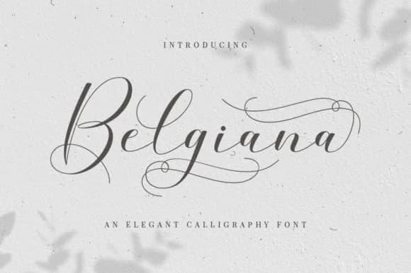 Belgiana Font by Megatype — Script Handwritten Font