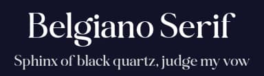Belgiano Serif by Fajarisha Phonna — Serif Font — thumbnail 2