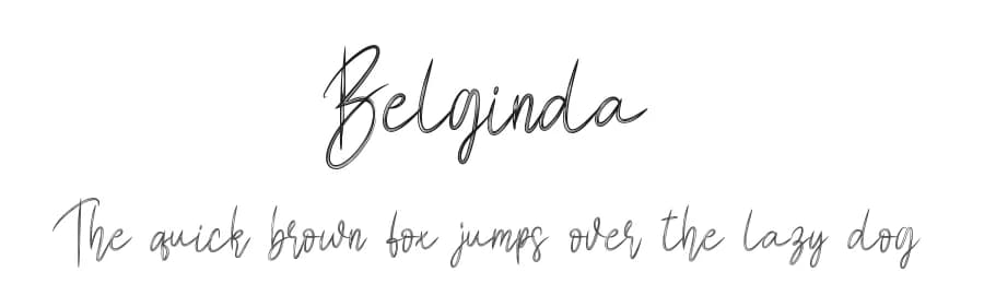 Belginda by Scratchones — Script Handwritten Font