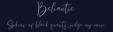 Beliantic by Hoperative — Script Handwritten Font — thumbnail 2