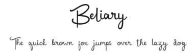 Beliary by RaisProject — Script Handwritten Font — thumbnail 1