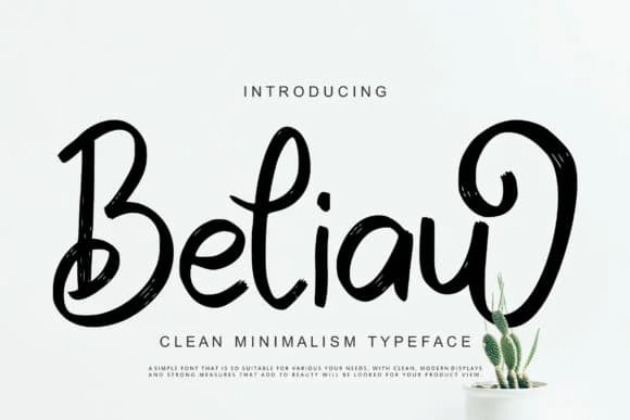 Beliau Font by Vunira — Script Handwritten Font