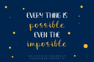 Believe in Yourself Font by geadesign — Script Handwritten Font — thumbnail 3
