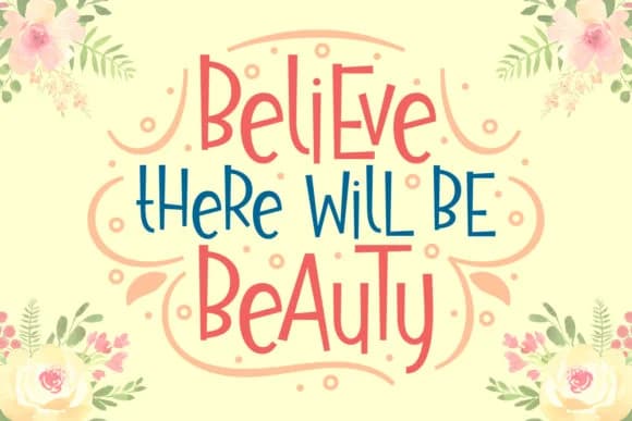 Believe There Will Be Beauty Font by Rifki (7ntypes) — Script Handwritten Font