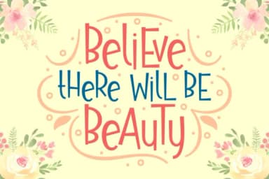 Believe There Will Be Beauty Font by Rifki (7ntypes) — Script Handwritten Font — thumbnail 1