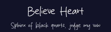 Believe Heart by MJType — Script Handwritten Font — thumbnail 2