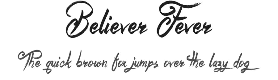 Believer Fever by JSH creates — Script Handwritten Font