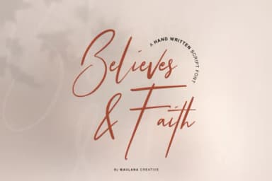 Believes and Faith Font by Maulana Creative — Script Handwritten Font — thumbnail 1