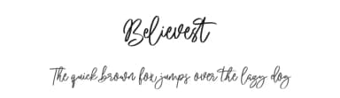 Believest by Maulana Creative — Script Handwritten Font — thumbnail 1