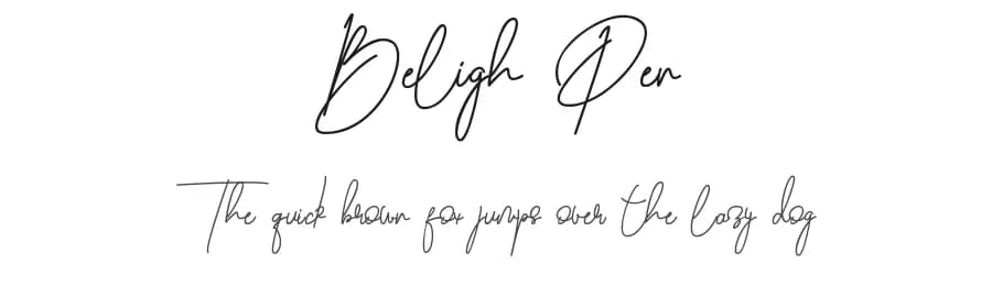 Beligh Pen by raan typeface — Script Handwritten Font