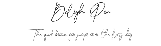 Beligh Pen by raan typeface — Script Handwritten Font