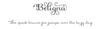 Beligna by Utopia 19 — Script Handwritten Font — thumbnail 1