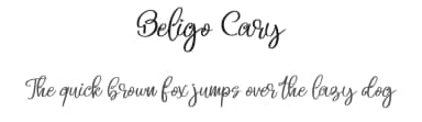 Beligo Cary by Vunira Design — Script Handwritten Font — thumbnail 1
