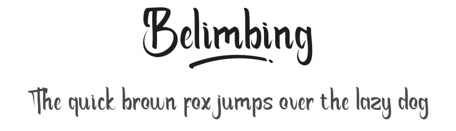 Belimbing by NihStudio — Script Handwritten Font
