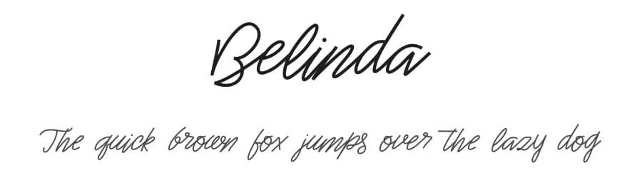 Belinda by Ali Hamidi — Script Handwritten Font
