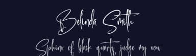Belinda Smith by Letterena Studios — Script Handwritten Font — thumbnail 2