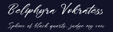 Beliphyra Vokratess by Letterena Studios — Script Handwritten Font — thumbnail 2