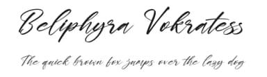 Beliphyra Vokratess by Letterena Studios — Script Handwritten Font — thumbnail 1