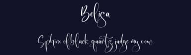 Belisa by Integritype Studio — Script Handwritten Font — thumbnail 2