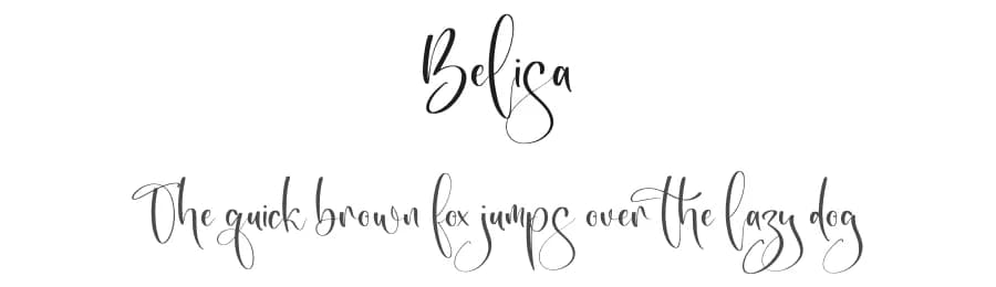 Belisa by Integritype Studio — Script Handwritten Font