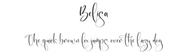 Belisa by Integritype Studio — Script Handwritten Font — thumbnail 1