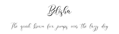 Belisha by NanaNissa — Script Handwritten Font — thumbnail 1