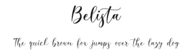Belista by NanaNissa — Script Handwritten Font — thumbnail 1