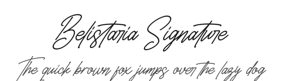 Belistaria Signature by Letterena Studios — Script Handwritten Font