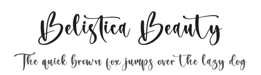 Belistica Beauty by Letterena Studios — Script Handwritten Font