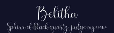 Belitha by Manjali Studio — Script Handwritten Font — thumbnail 2