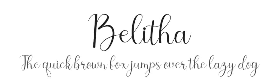 Belitha by Manjali Studio — Script Handwritten Font