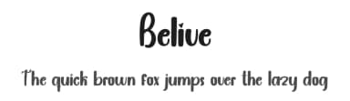 Belive by PiPi Creative STUDIO — Script Handwritten Font — thumbnail 1