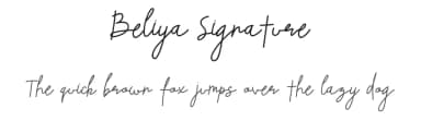 Beliya Signature by Salamahtype.com — Script Handwritten Font — thumbnail 1