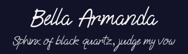 Bella Armanda by Gigih Wiryana — Script Handwritten Font — thumbnail 2