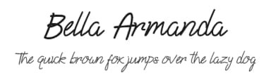 Bella Armanda by Gigih Wiryana — Script Handwritten Font — thumbnail 1