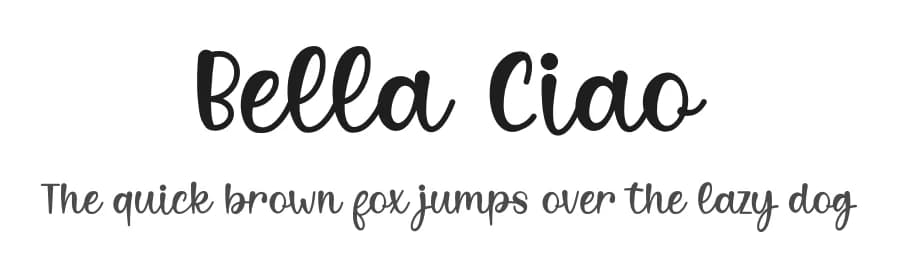 Bella Ciao by Almarkhatype — Script Handwritten Font