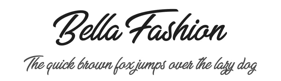 Bella Fashion by Billy Argel Fonts ® — Script Handwritten Font