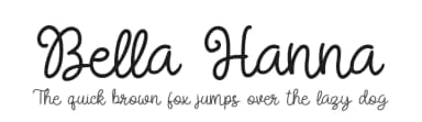 Bella Hanna by Lettersiro Studio — Script Handwritten Font — thumbnail 1