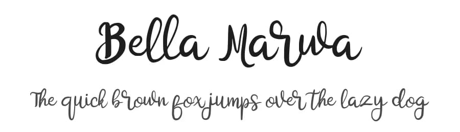 Bella Marwa by Ianmikraz — Script Handwritten Font